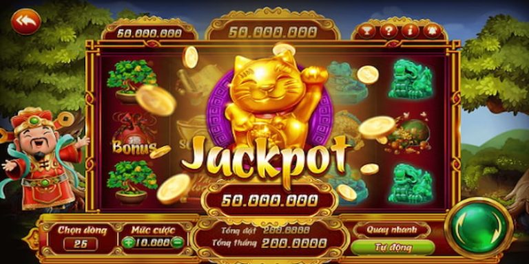 Nổ hũ rút tiền mắt nhận thưởng liền tay với nút bấm “Spin”